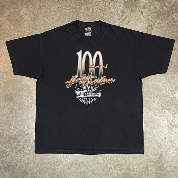 VTG Harley Davidson 100 Years Wisconsin 2003 Y2K T-Shirt USA - Picture 1 of 9